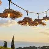 thumbnail of Lumisky Guirlande connectable TAHITI 7 ampoules E27 6M Paille Beige