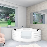 thumbnail of Pool Badewanne Eckwanne Wanne S70-EH 150x150cm mit Tür Walk-in-Pool