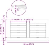 thumbnail of vidaXL Tischplatte Braun 80 x 40 x 2 cm Akazie Massivholz