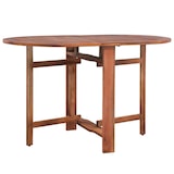 thumbnail of Mesa de jardín de madera de acacia maciza 120x70x74 cm