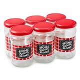 thumbnail of 6 Confituurpotten 315 ml – Jampotten met Rode Deksel – Glazen Inmaakpotten – Voor Jam, Honing & Kruiden – 6,7 x 6,7 x 11,7 cm