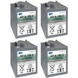 thumbnail of Ersatzakku Set 4x 6V (24V) 180Ah für Cleanfix Reinigungsmaschine KS 1100B KS 1100 B HD Gel Akku