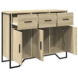 thumbnail of Helloshop26 - Aparador cómoda armario mueble de almacenaje organizador cocina salón roble Sonoma 97 x 32,5 x 74,5 cm madera de 02_0031742