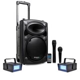 thumbnail of Enceinte Active DJ IBIZA PORT10VHF-BT Karaoké mobile 500W USB/MP3 + 2 Mini strobes Lytor SONO DJ PA FETE SOIREE