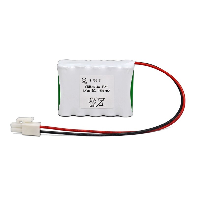 12V 1600mAh NiMH Akku passend Assa Abloy Besam Unislide Türsysteme USL-MEU Fluchtwegschieber Teilenr.: 33550475