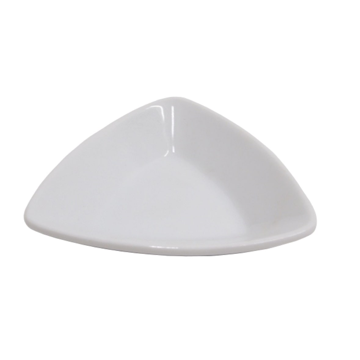 METRO Professional Tigela para petiscos Vilo, porcelana, 10.3 cm, triangular, branca, 6 unidades