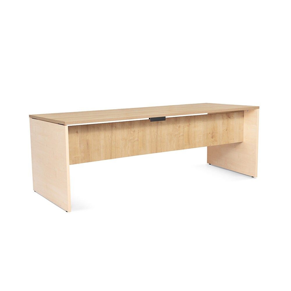 Rocada mesa secretária série Work 200x80cm faia / carvalho