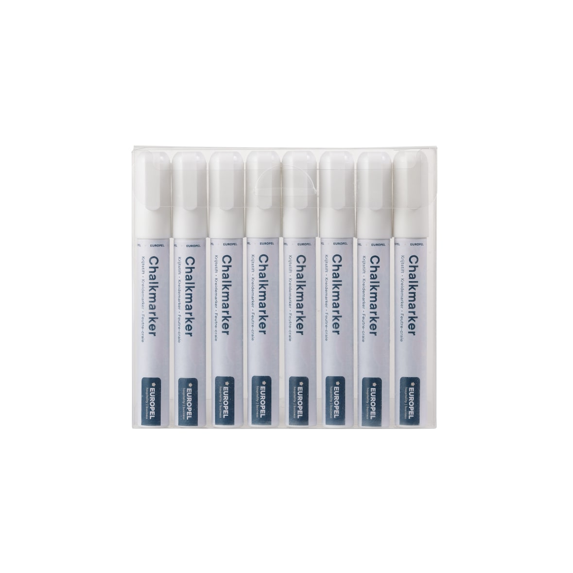 Marqueur craie 1-6 mm blanc PVC étui 8 pcs, 356503