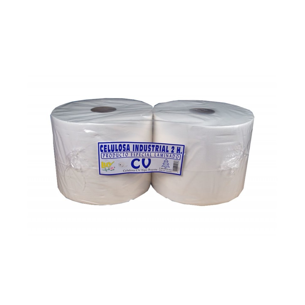 Pack 2 Bobina Industrial Extra Laminado 3 kg. blanca