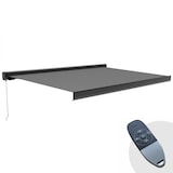 thumbnail of Tenda da sole elettrica con cassonetto integrale 3,95x3m alluminio grigio