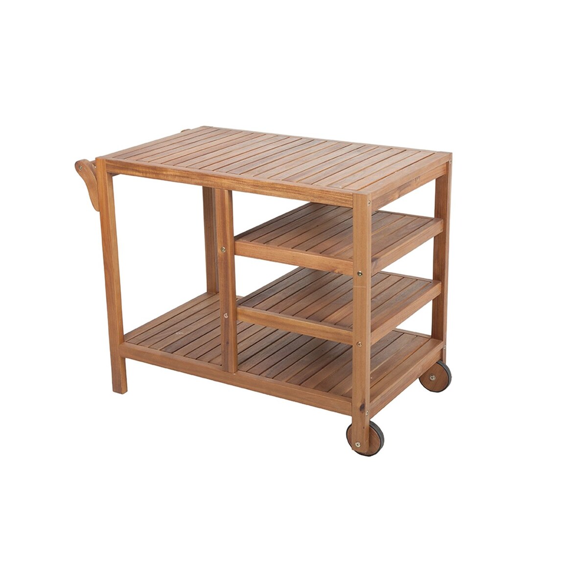 Servierwagen Teewagen Wagen Holztisch Tisch Beistelltisch Akazie