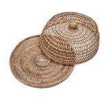 thumbnail of Bazar Bizar Cloche alimentaire en rotin 27x27 cm naturel marron