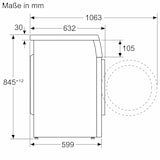 thumbnail of Siemens iQ500, Waschmaschine, unterbaufähig - Frontlader, 8 kg, 1400 U/min. WU14UT70