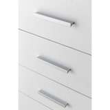 thumbnail of Rollcontainer WL5.748 40 x 70,5 x 33 cm Weiß, Schreibtisch-Container Rollschrank 4 Schubladen, Moderner Schubladencontainer mit Rollen,