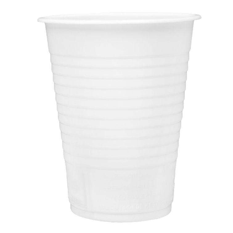 MONOUSO - Bicchiere di Plastica PP Riutilizzabile Bianco 200ml (3.000 Pezzi)