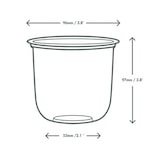 thumbnail of MONOUSO - Tarrina Compostable PLA "Bella pot" Transparente 500ml Ø9,6cm (1000 Uds)
