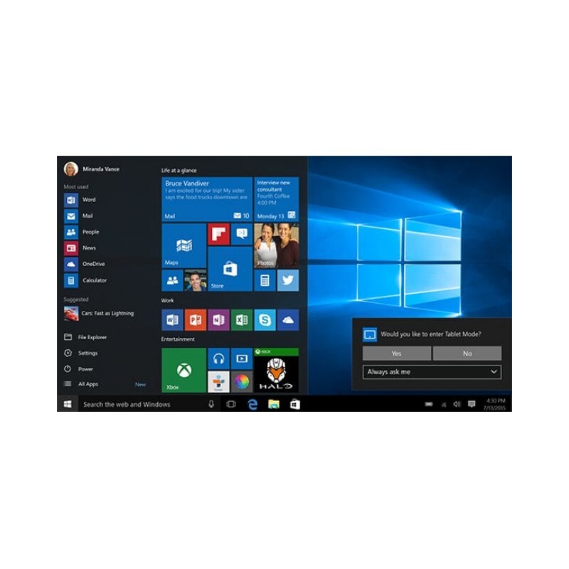 Microsoft Windows 10 Pro 64bit Vollversion DVD SB, Englisch