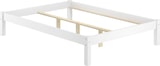 thumbnail of Weißes Bettgestell Kiefer Doppelbett 140x200 Massivholzbett ohne Zubehör 60.35-14 W oR