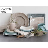 thumbnail of MÄSER rechthoekig bord 30,8 x 22 x 4,2 cm, DERBY serie, blauw, set van 3, 593113