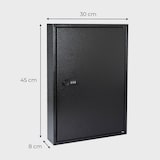 thumbnail of HMF 13664-02 Schlüsselschrank mit Zahlencode, Schlüsselkasten groß, 64 Haken, 45 x 30 x 8 cm, Schwarz