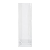 thumbnail of 1000x Blockbodenbeutel mit Siegelnaht transparent 140 + 80mm x 260mm 50my