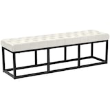 thumbnail of Banco de Design Polson Veludo Preto creme/150 cm