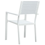 thumbnail of vidaXL Tuinstoelen 4 st hout-look HDPE wit