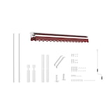 thumbnail of METRO Professional Double store mobile, alu/polyester, 3.5 x 3 m, bordeaux