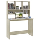 thumbnail of vidaXL Schreibtisch mit Regalen Sonoma-Eiche 110x45x157 cm