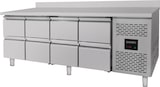 thumbnail of vaiotec Kühltisch / 8 Schubladen inkl. Aufkantung - Monoblock, 2230 x 700 mm