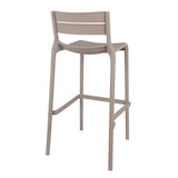 thumbnail of Set van 4 beige kunststof terrasstoelen