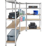 thumbnail of Schwerlastregalsystem Gustav, 3-teilig, 15 Böden, 2625 kgsilber