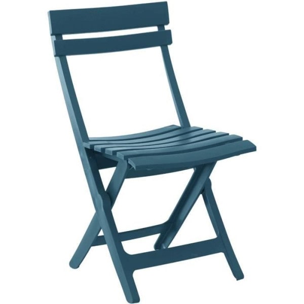 Chaise pliante -   - MIAMI - Bleu minéral GROSFILLEX