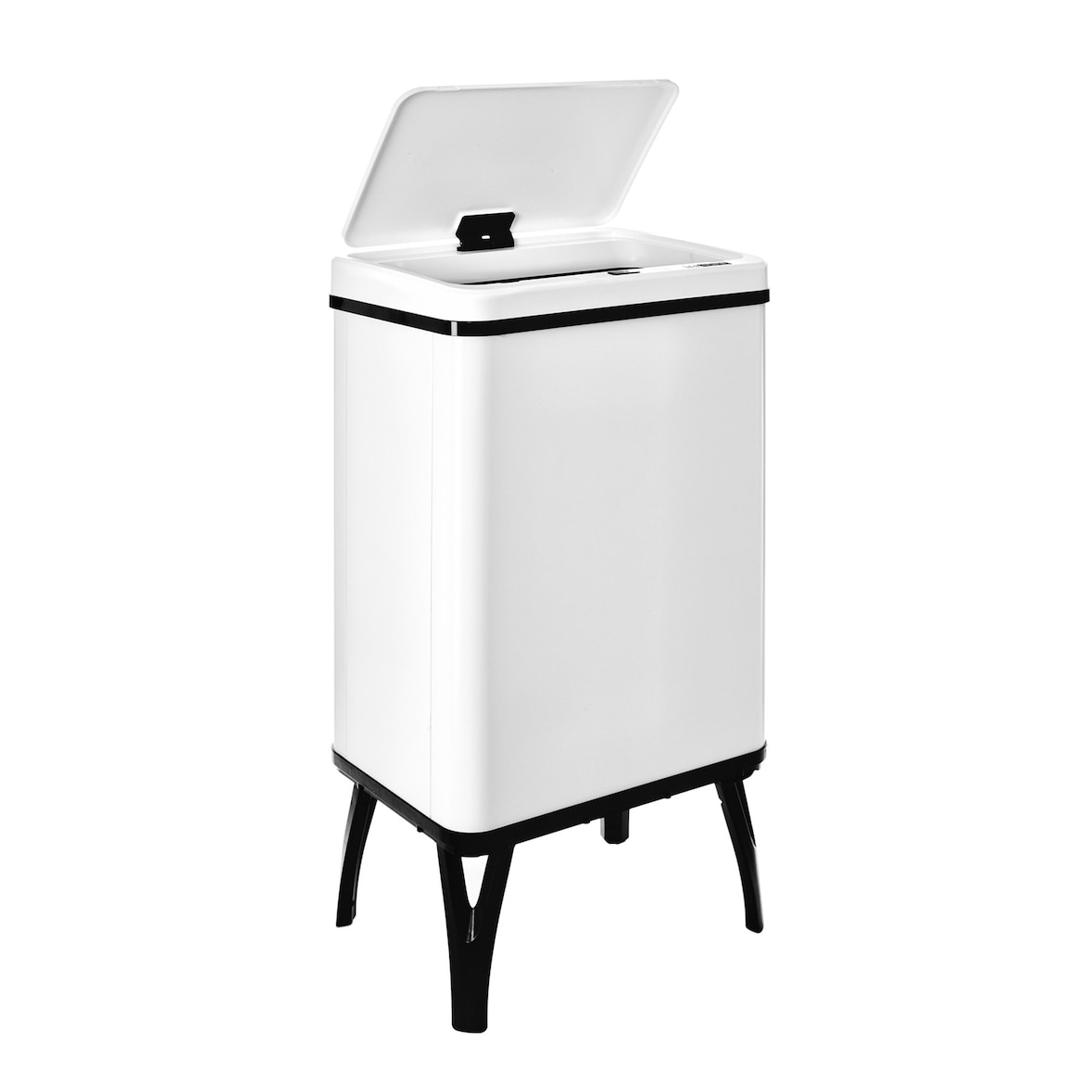 WellHome - Cubo de Basura Inteligente 40L en color Blanco 35,5x26x71,5cm - Apertura Automática/Manual