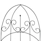 thumbnail of vidaXL Trellis 3 st. zwart 40x100 cm ijzer : Model - V1