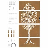 thumbnail of vidaXL Poort 85x200 cm boomontwerp cortenstaal