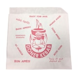 thumbnail of 1700 Dönertüten / Dönertaschen 16 x 16 cm weiß bedruckt – in Spenderkartons 4 kg