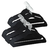 thumbnail of SVITA Kleerhangerset van 50 ruimtebesparende antislip fluwelen zwarte kleerhangers