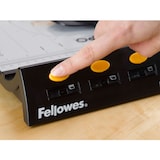thumbnail of Fellowes Cisalha A3 Electron, corta documentos até ao tamanho A3, capacidade de corte até 10 folhas, guia LED indica a linha de corte, base de metal