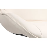 thumbnail of Conjunto de 2 bancos de bar Vonore em imitação de pele creme/cromo