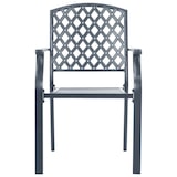 thumbnail of vidaXL Tuinstoelen stapelbaar 2 st staal antraciet