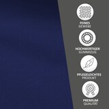 thumbnail of Spannbettlaken Jersey 100% Baumwolle 120-130x200 cm Dunkelblau 2er Pack