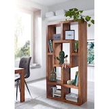thumbnail of FineBuy Design Bücherregal Massiv Sheesham 180cm Massivholz Raumteiler Regal Neu