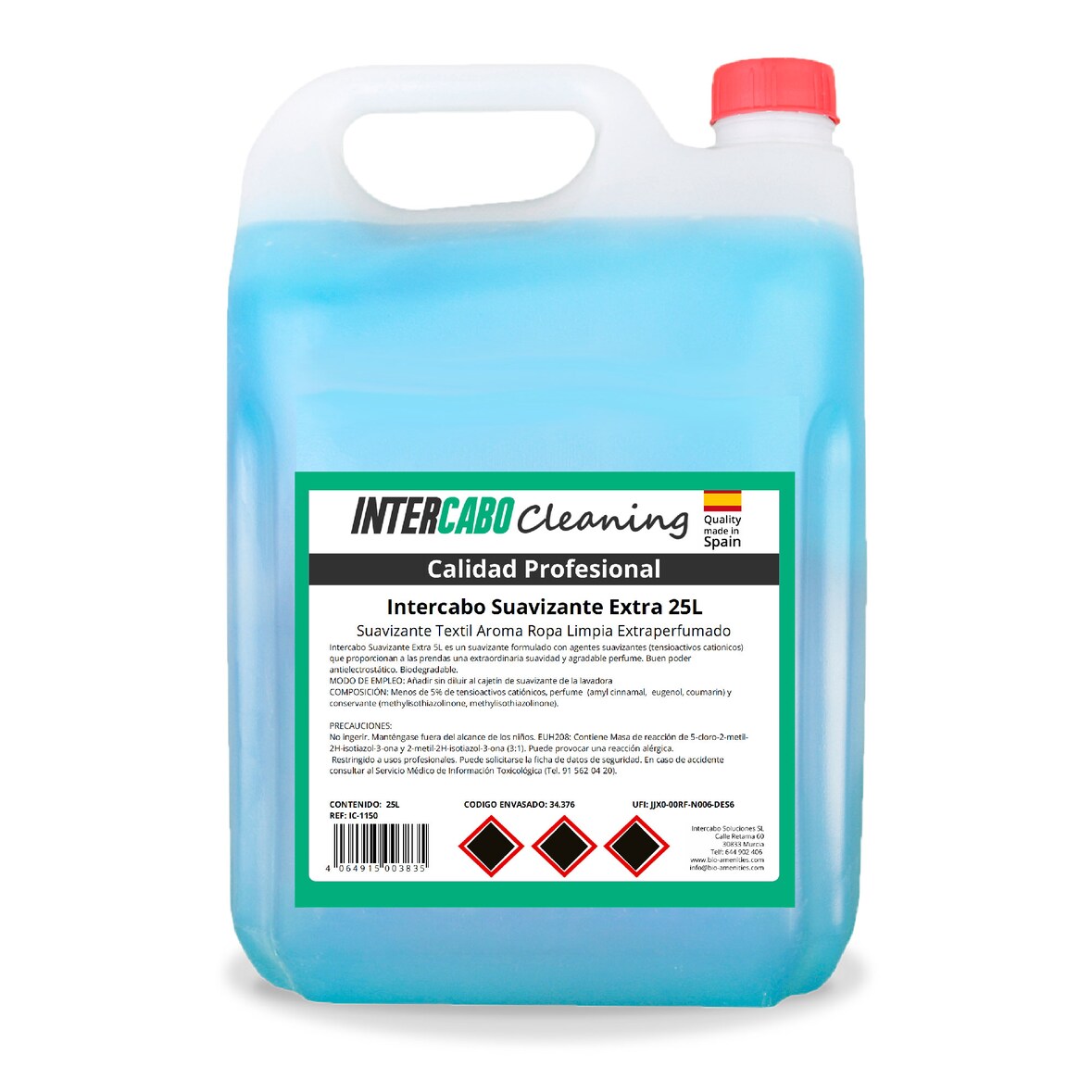 Intercabo Suavizante Extra, Garrafa de 25L