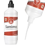 thumbnail of 1x 1000ml Sanimo Handdesinfektionsmittel - anwendungsfertig - nach Rezept der WHO Desinfektionsmittel Hände Nachfüllflasche