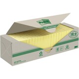 thumbnail of Post-it Recycelte Haftnotizen 76 x 76 mm Kanariengelb 100 Blatt Vorteilspackung 18 + 6 Gratis