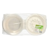 thumbnail of 25 Feinkost- und Salatschalen mit Klappdeckel PP rund 1400 ml 11,4 cm x 22 cm x 21,5 cm transparent mit Dipfach