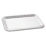 thumbnail of APS 00399 Lot de 48 plateaux buffet en métal chromé 41 x 31 cm, H 1,5 cm