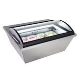 thumbnail of METRO PROFESSIONAL Vitrina de congelación de sobremesa para helados GIV1087C, 86.7 x 73.5 x 44.6 cm, 20 L, plata