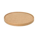 thumbnail of 300 Deckel für Salatschalen, Pappe `pure` rund Ø 18,4 cm braun